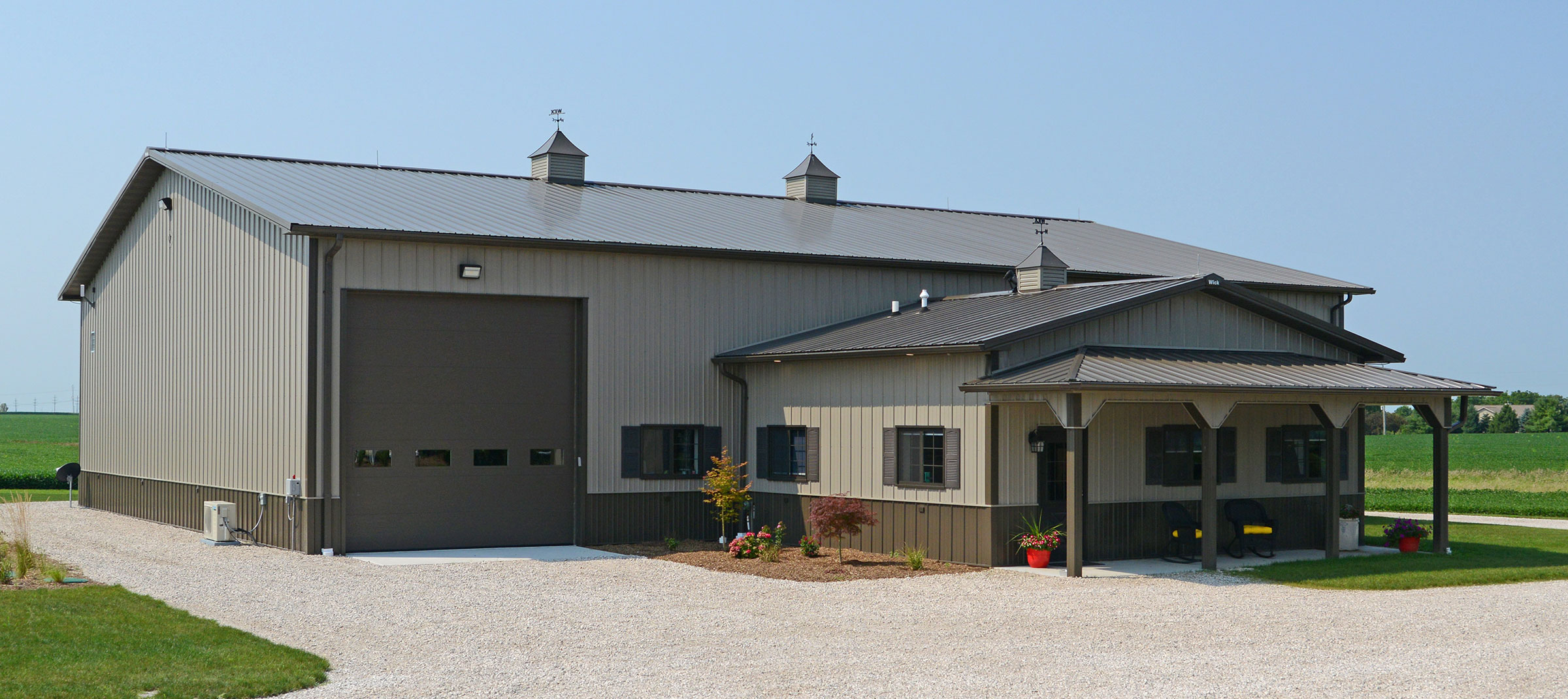 Pole Barn Commercial Office and Shop Building